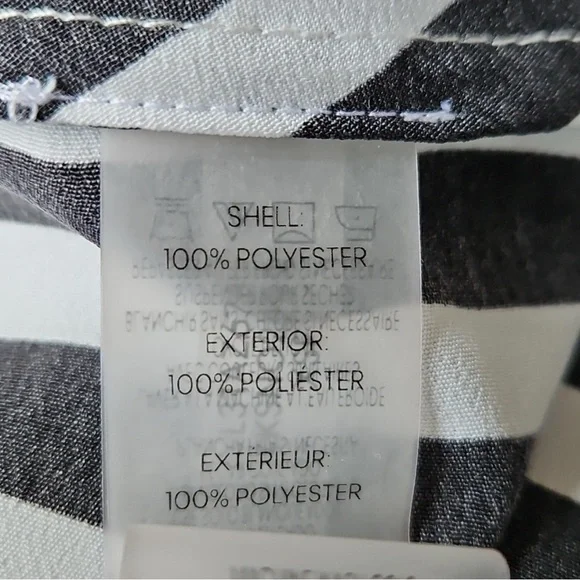 Karl Lagerfeld Monochrome Striped Button Down Shirt - Picture 4 of 6